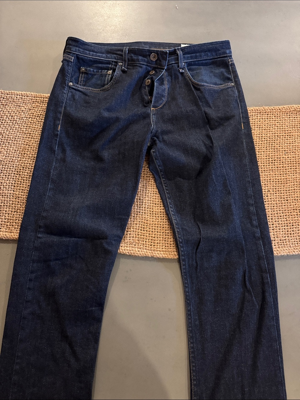 rag & bone Men's Dark Indigo Straight Jeans